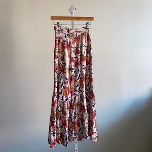 Free People floral maxi skirt